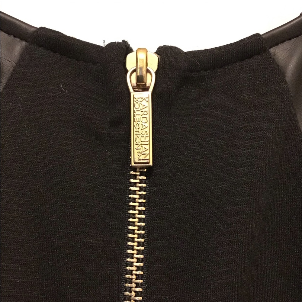 Kardashian Kollection Black Bodycon Dress w/ lace